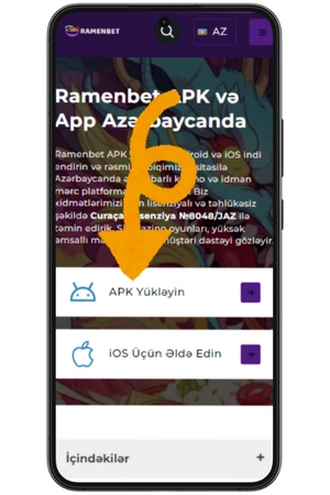 Rəsmi internet saytından android üçün ramenbet apk son versiyasını yükləyin