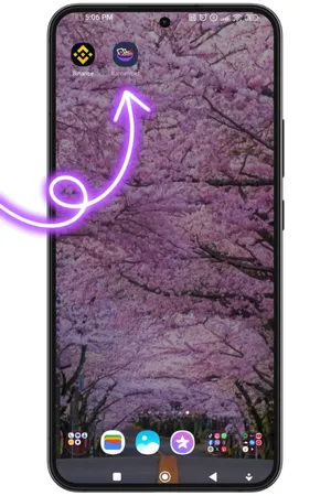 ホーム画面からアプリを開く